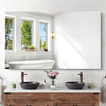 KOCUUY Large Frameless Mirror, 60x36 Inch Rectangle Bathroom Vanity Mirror by KOCUUY