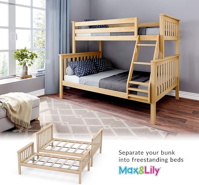 Max & Lily Bunk Bed Twin Over Full Size - Image 4