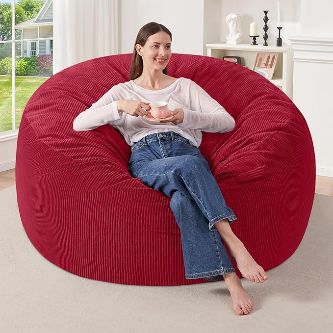 HABUTWAY 4FT Bean Bag Chair, Giant Bean Bag Chairs by HABUTWAYMakeYourLifeComfortable