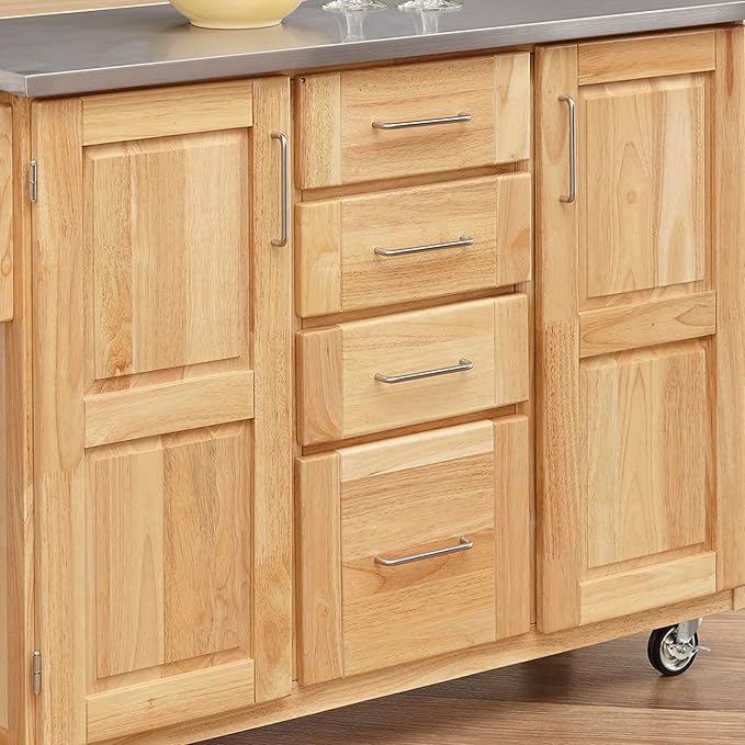 Homestyles General Line Kitchen Cart, 52.5 in. x 18 in. x 36 in - Image 4