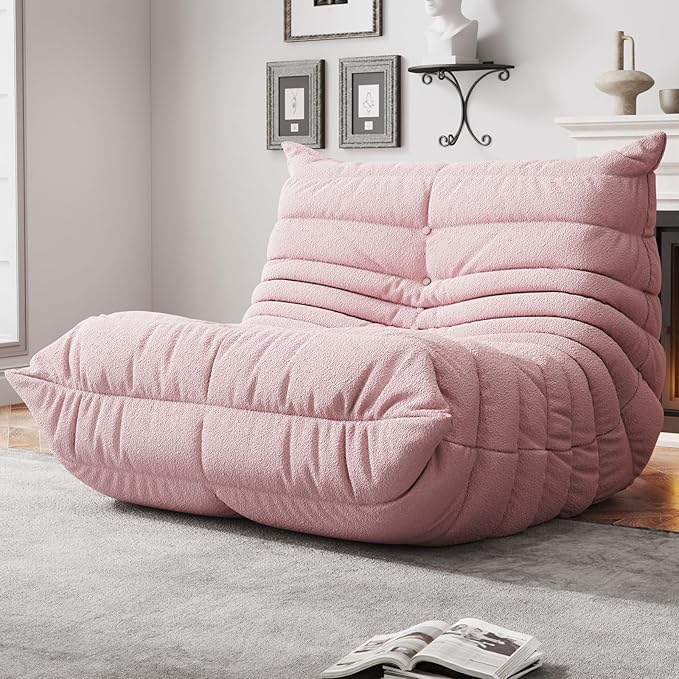 Bean Bag Chairs for Adults, BeanBag Reading Chair Memory Foam Couch, Floor by WHGBJA