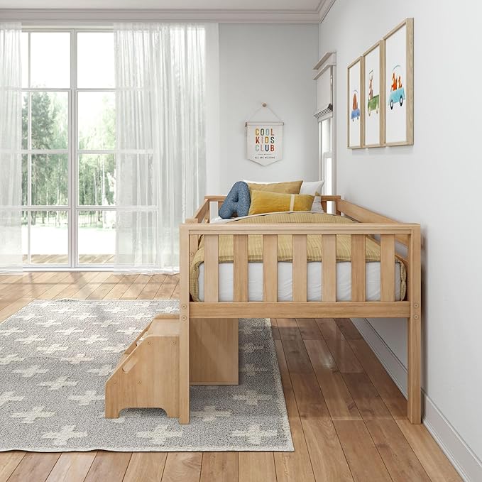 Max & Lily Soren Ultra Low Loft Bed, Twin Bed Frame - Image 8
