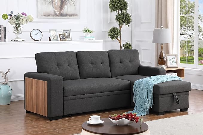Devion Furniture Maison 4-in-1 Convertible L Shaped Couch - Image 5