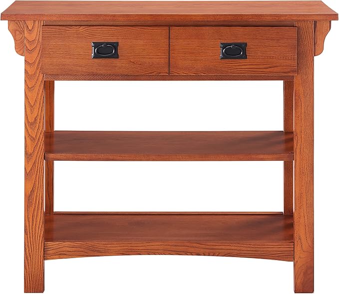 Leick Home 8261 Mission Bookcase Console Table - Image 4