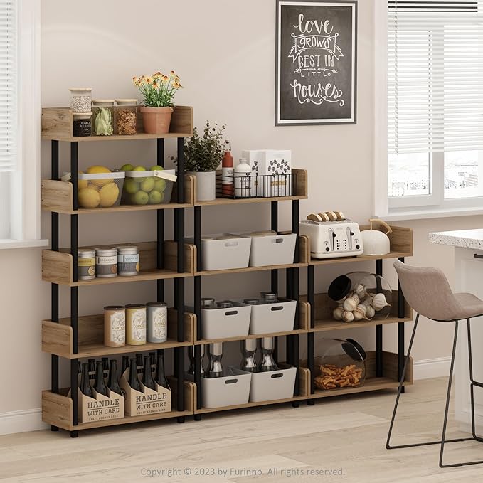 Furinno Turn-N-Tube 4-Tier Multipurposes Display Rack, Open Shelf Rack/Storage - Image 2