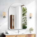 Arched Bathroom Mirror, Wall Mounted Mirror, Living Room, Hanging or Leaning by GLASHOM