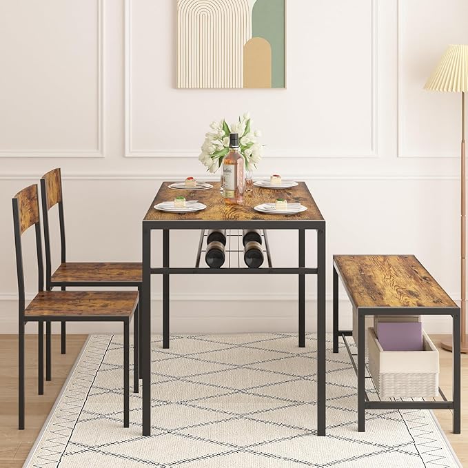 VECELO Kitchen Dining Room Table - Image 3