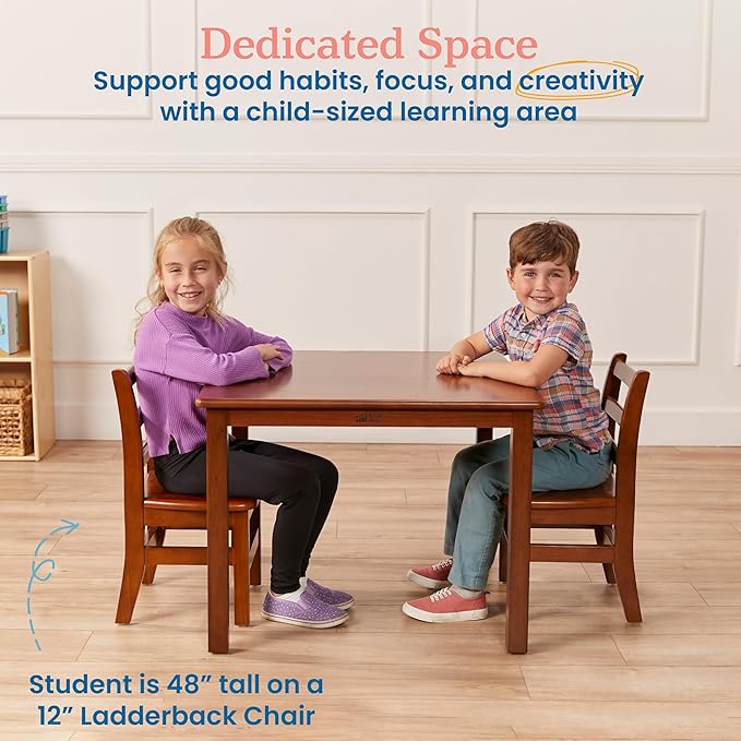 ECR4Kids 30in Square Hardwood Table - Image 3