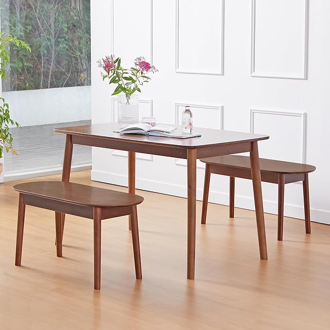 Livinia Aslan 47" Malaysian Oak Rectangular Wooden Dining Table/Solid Wood - Image 5