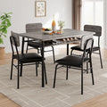 5-Piece Dining Table Set for 4, Wood Kitchen by GAOMON