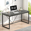 EXCEFUR Modern Home Office Desk, Wood and Metal Computer Desk, Industrial by EXCEFUR