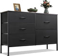 WLIVE Dresser for Bedroom with 5 Drawers, Wide Bedroom Dressers with Drawer by WLIVE