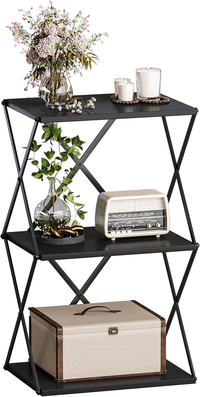 3-Tier End Table Small Side Table Tall Bedside Night Stand by IRCPEN