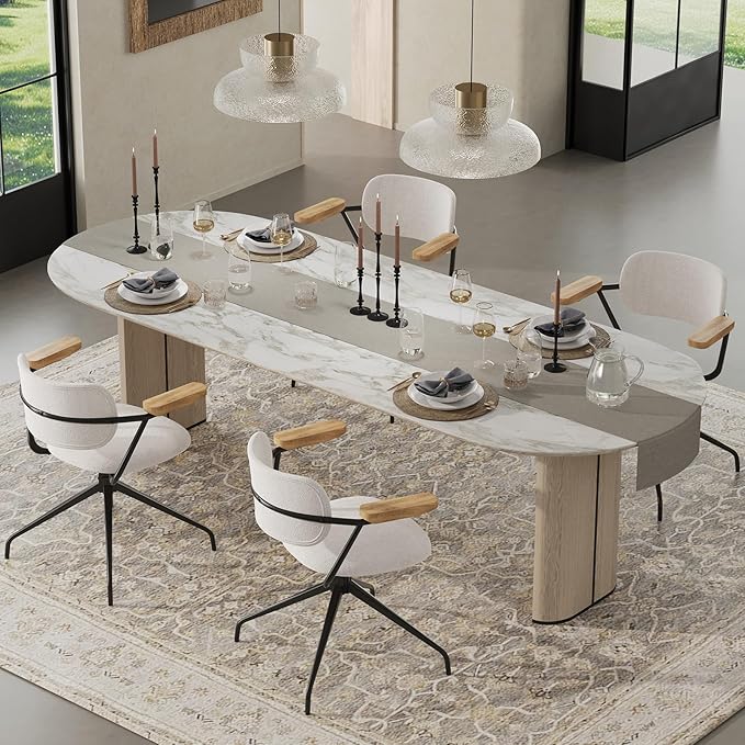 Modern Swivel Dining Chairs Set of 2 - Image 5