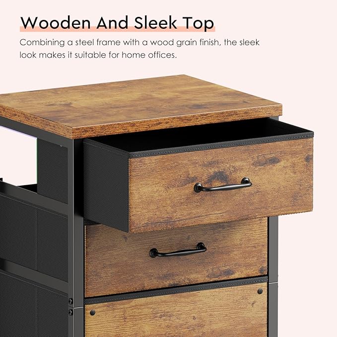 3 Drawer Mobile File Cabinet - Image 5