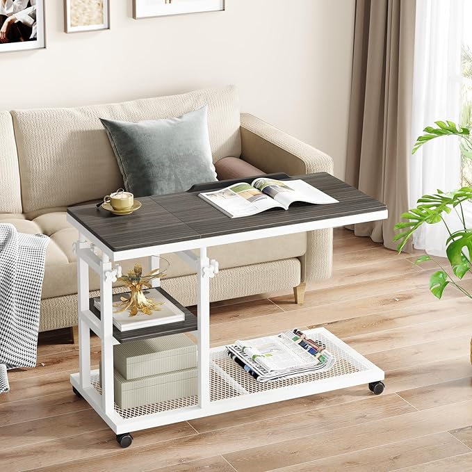 Tribesigns Height Adjustable C Table - Image 4