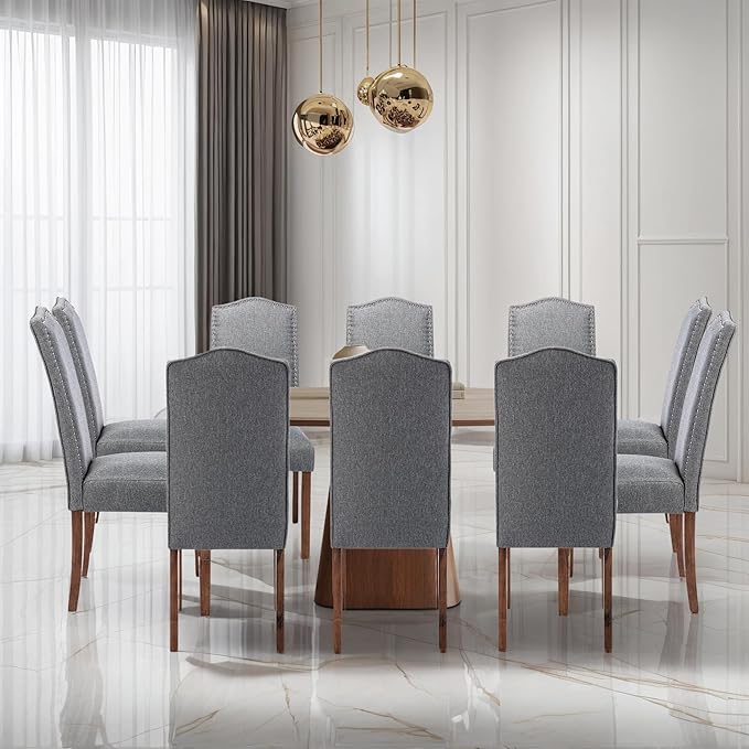 Stylish Upholstered Parsons Dining Chair - Image 10