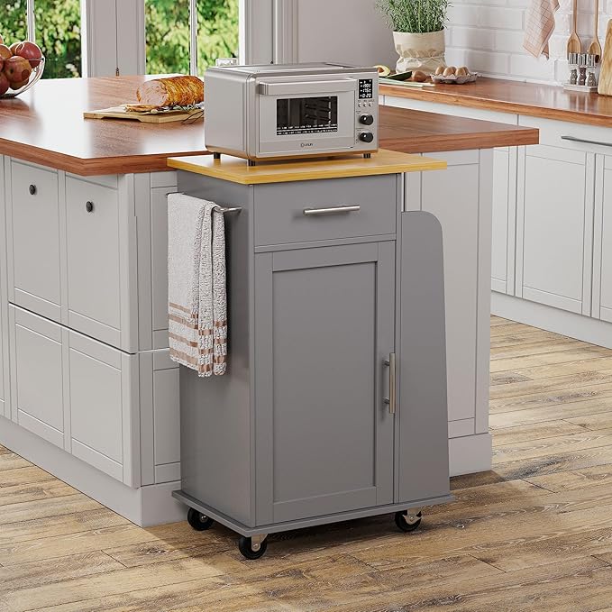 Shintenchi Small Kitchen Island on Wheels - Image 7