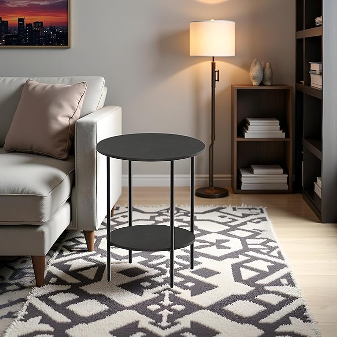 Side Table, Round End Table - Image 9