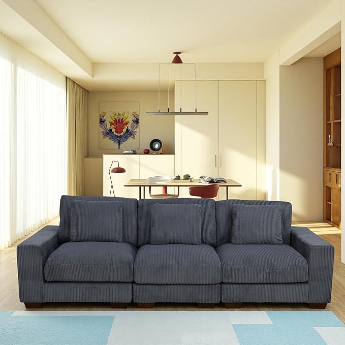 Sectional Couches for Living Room, Stylish Sectional Loveseat Sofa - Image 4