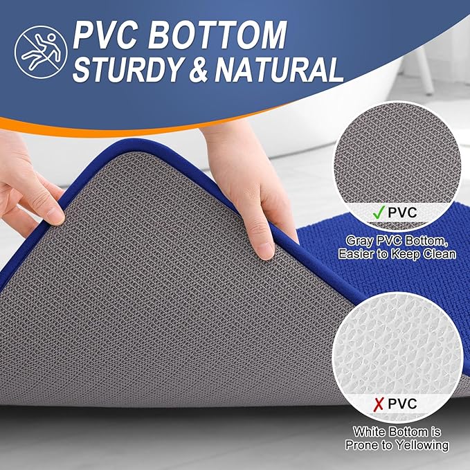 OLANLY Thick Memory Foam Bath Mat Rug 30x20, Extra Soft Absorbent Bathroom Rug - Image 4