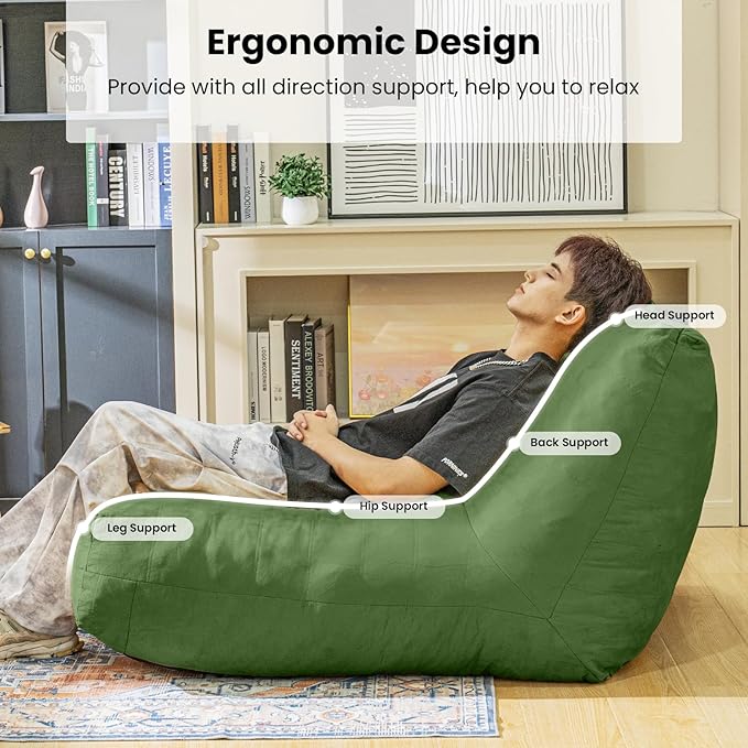 Bean Bag Chair Lazy Bean Bag Sofa, Floor Beanbag Chairs - Image 5