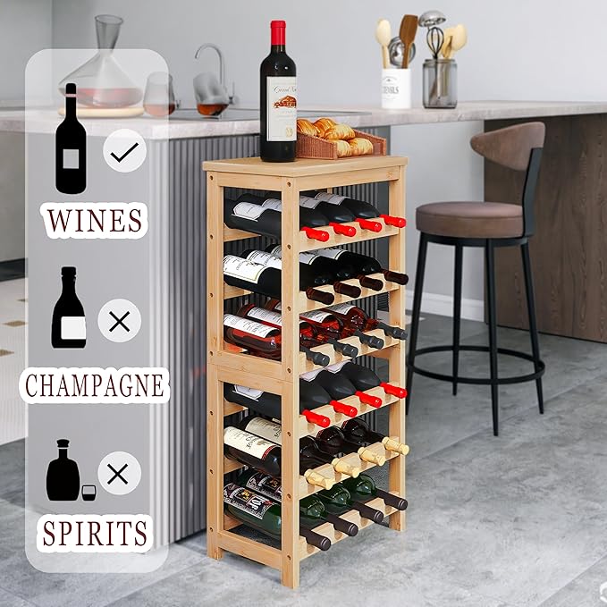 24 Bottles Floor Wine Rack - Image 3