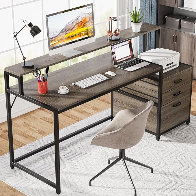 Tribesigns 63 Inch Computer Desk - Image 3