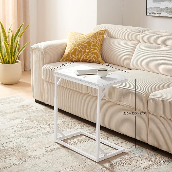C-Shaped End Table, Small Sofa Table - Image 2