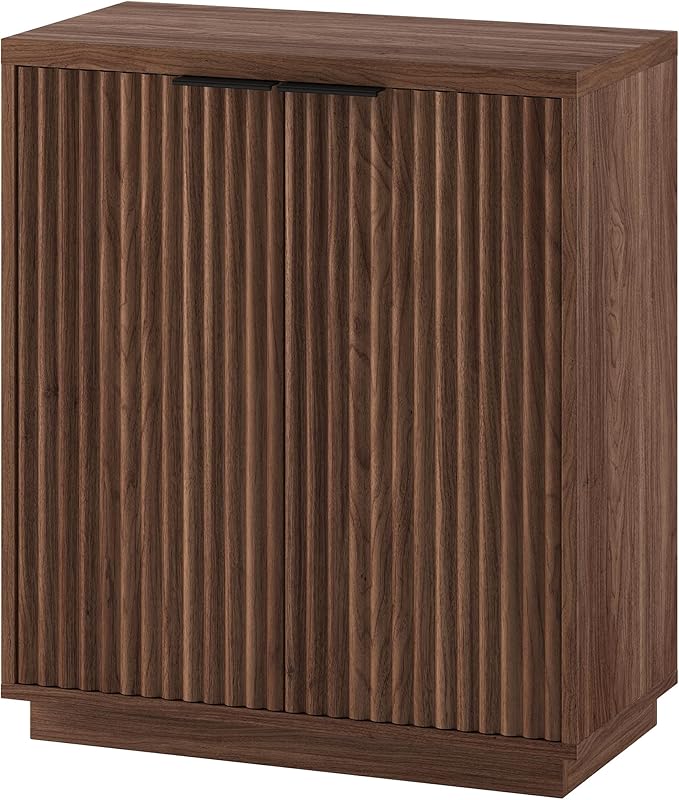 Henn&Hart 28" Wide Rectangular Accent Cabinet in Satin Walnut, - Image 7