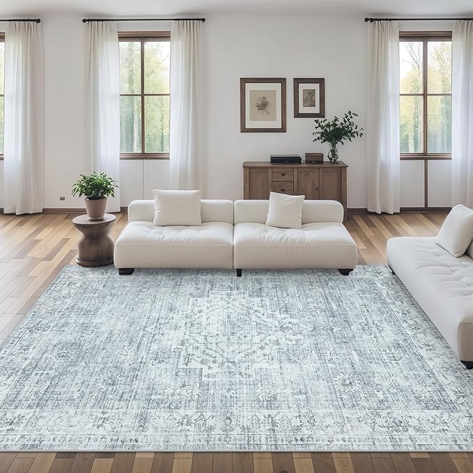 LIVEBOX Washable Area Rug 9x12 Rugs by LIVEBOX