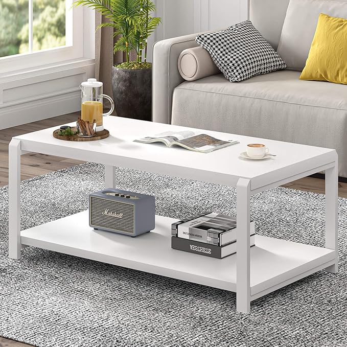 EXCEFUR White Coffee Table - Image 3