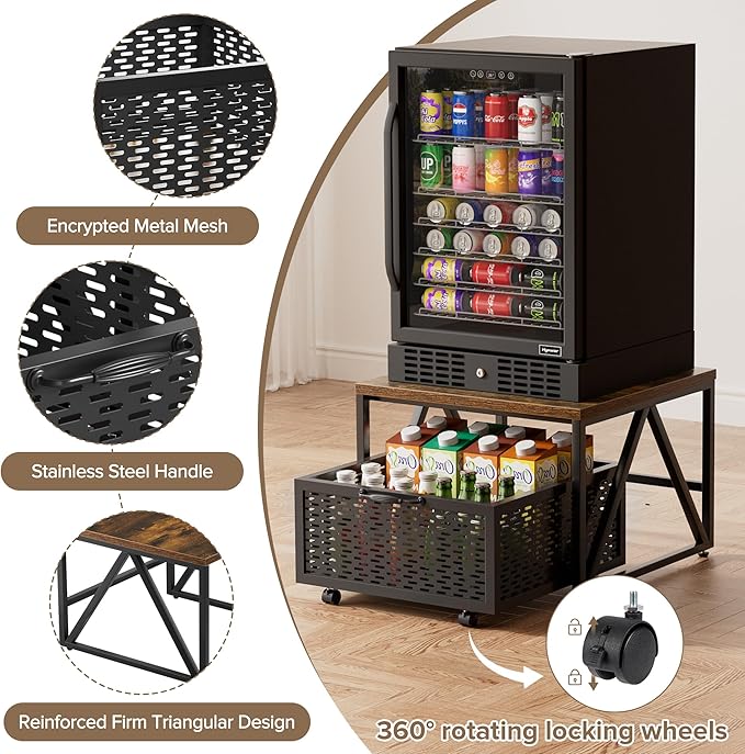 Urban Deco Mini Fridge Stand - Image 4
