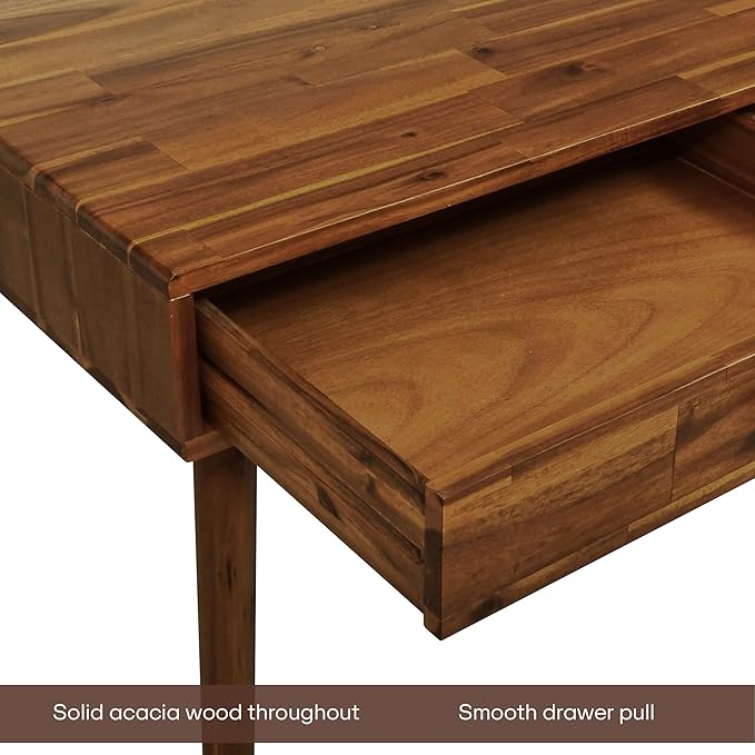 Acacia Lagom 48" Solid Wood Work Desk - Image 4