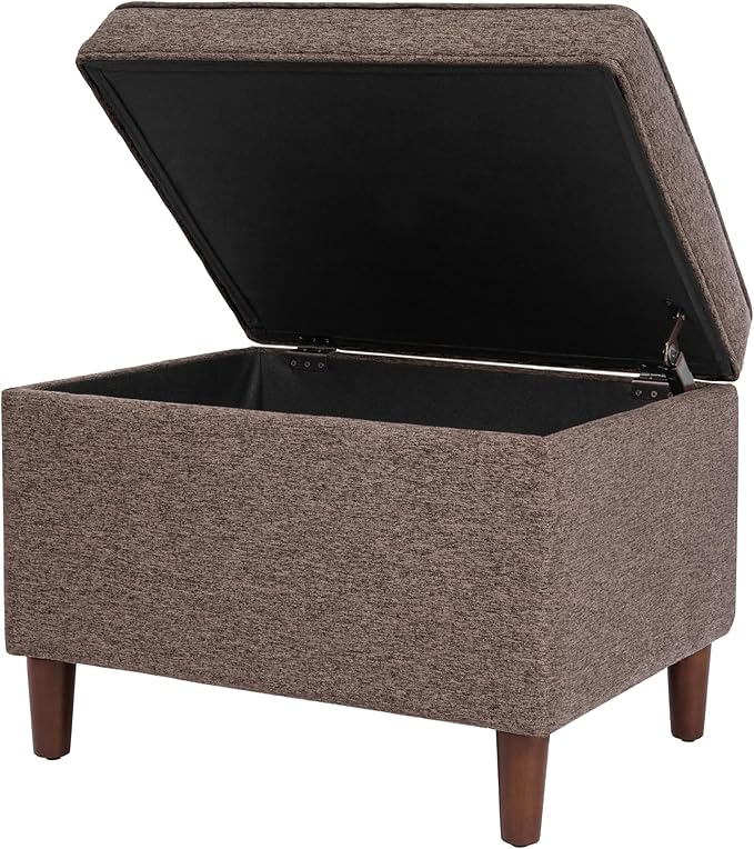 Home Decor | Dinah Collection Modern Storage Ottoman | Ottoman - Image 10