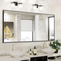 KOCUUY Bathroom Mirror, 30x60 Large Black Mirrors by KOCUUY