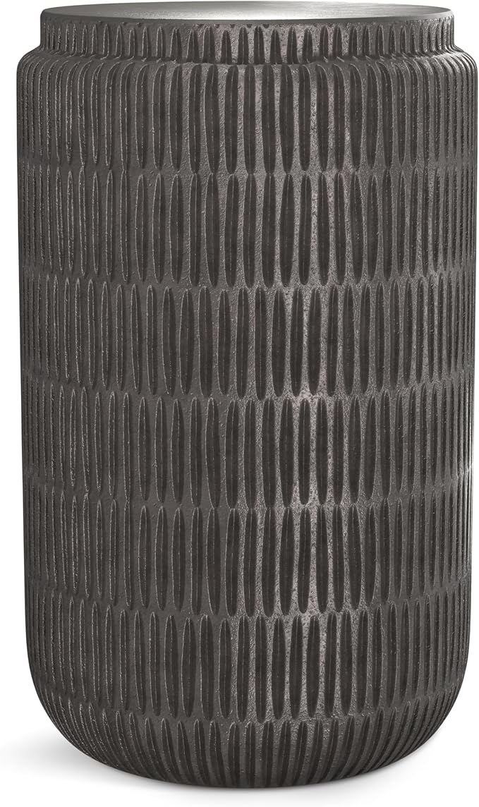 SIMPLIHOME Juno Metal Side Table in Graphite, 14.6 x 14.6 x 21.5 inches by SimpliHome