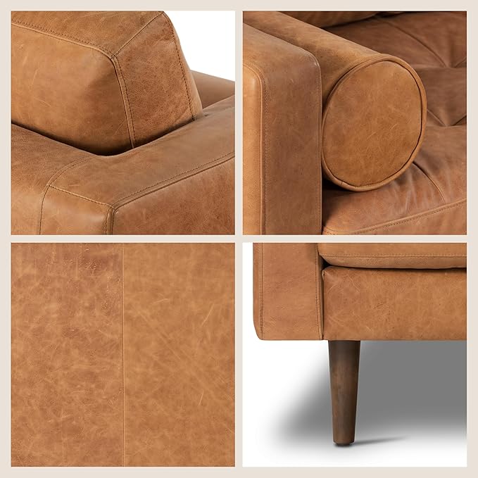 Poly & Bark Napa Leather Couch - Image 7