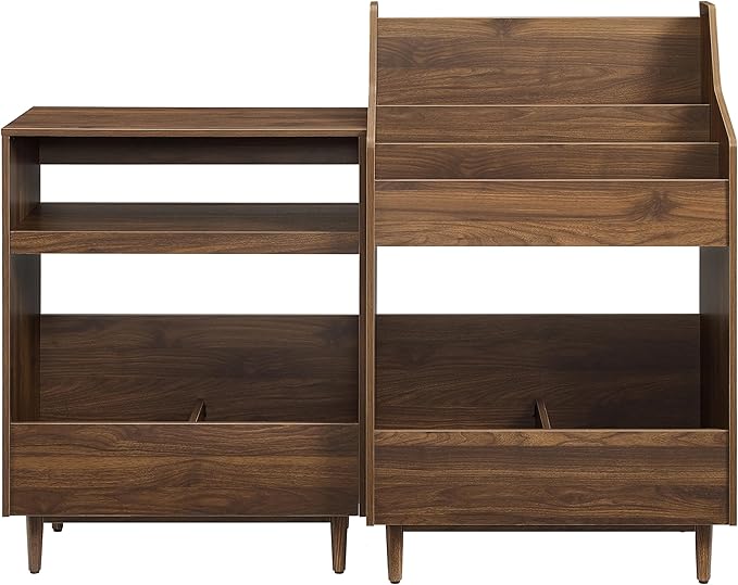 Crosley Furniture Liam 2-Piece Turntable Record Player Stand and Vinyl Storage - Image 4