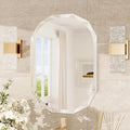 TokeShimi 20x28 Irregular Wall Mirror Beveled, Frameless Mirror Bathroom Stylish by RefinedBathroomAccessories