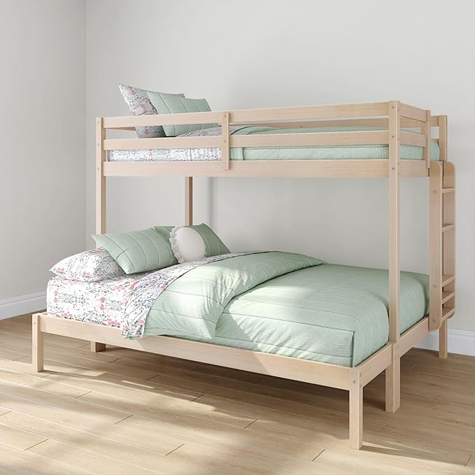 Grain & Grove Bear Twin XL Over Queen Bunk Bed, Sturdy Bunk Bed Frame by GrainGrove