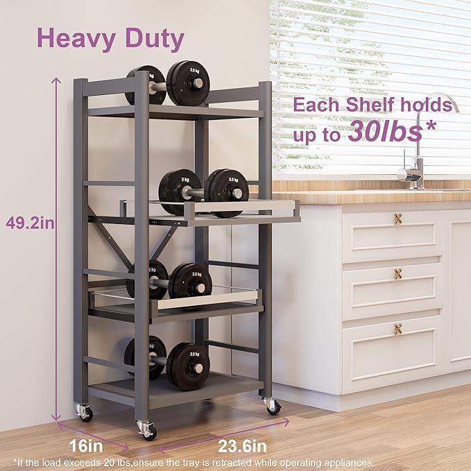 4-Tier Pull Out Kitchen Baker's Rack - Image 5