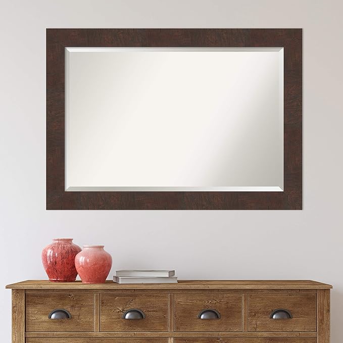 Amanti Art Brown Bathroom Mirror - Image 6