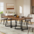 Tribesigns Square Dining Table for 4, 31.5" Industrial Dinner Table by Tribesigns