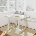 Plank+Beam 48 Inch Farmhouse Dining Table, Rustic Solid Wood Kitchen Table by PlankBeam