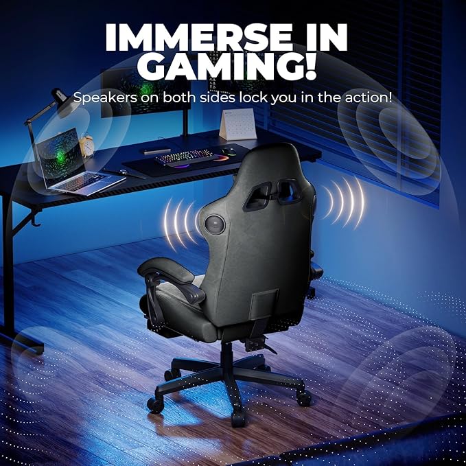 GTPLAYER ACE-PRO Music Gaming Chairs – Built-in Speakers, App Support & - Image 4