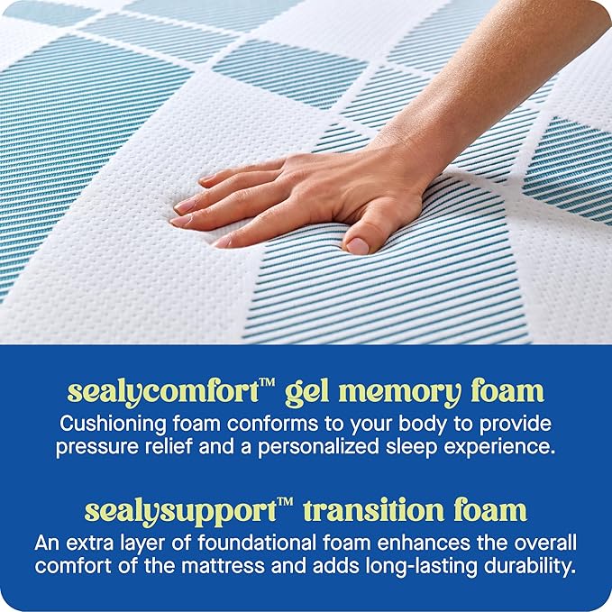 Sealy Dreamlife 12” Foam Mattress-in-a-Box, California King, SealyComfort Gel - Image 4