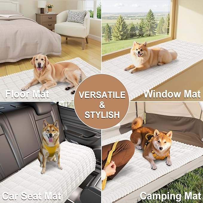 Smiry Couch Cover for Dogs Washable, Non Slip Fuzzy Pet Couch Covers for 3 - Image 7