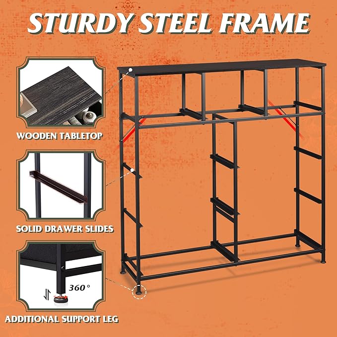 WLIVE 9-Drawer Dresser, Fabric Storage Tower - Image 7