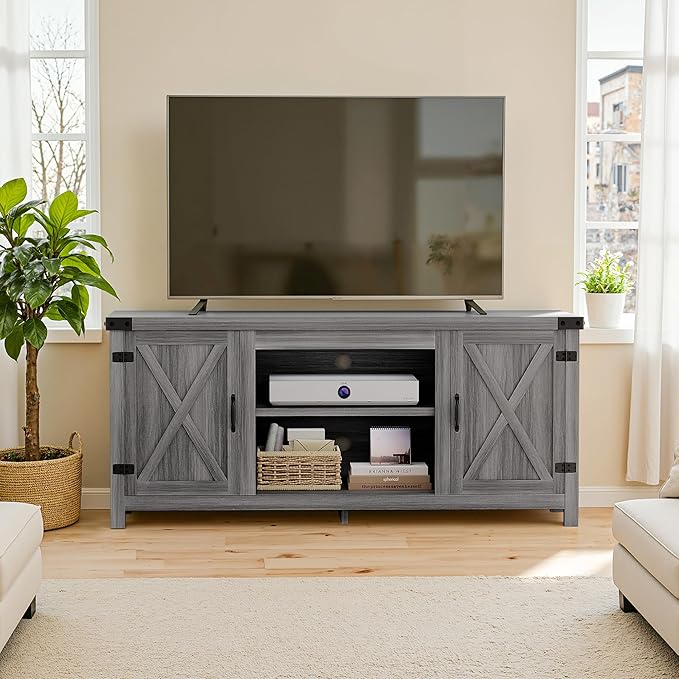 YESHOMY Modern Farmhouse TV Stand - Image 4